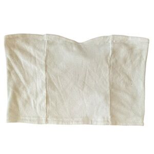 GAP Cream Ribbed Tube Top